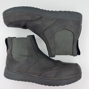 Red Wing Men's Dk Gray Leather Draftsmith Safety Toe Chelsea Boots - Size 10.5